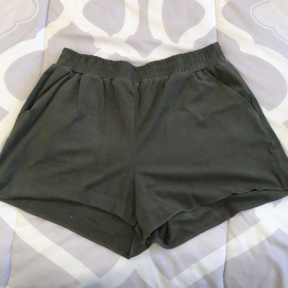 Green shorts